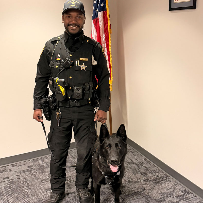 k9 argo with handler deputy williams